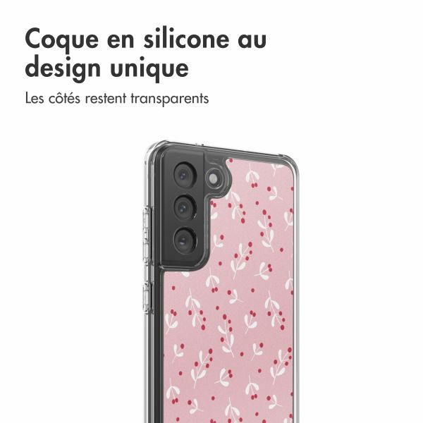 imoshion Coque Design Samsung Galaxy S21 FE - Berries Blush