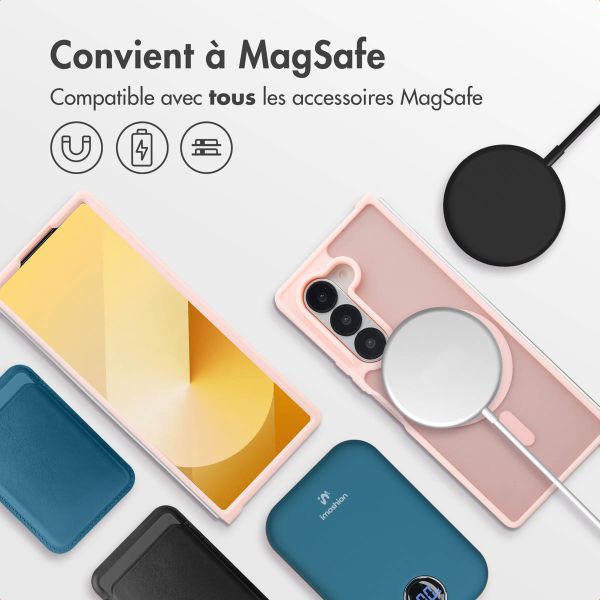 imoshion Coque Color Guard avec MagSafe Samsung Galaxy Z Fold 6 - Rose clair