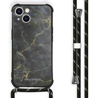 imoshion Coque Design avec cordon iPhone 13 - Black Marble