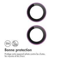 imoshion Lot de 2 protections d'objectif de caméra iPhone 16 / 16 Plus - Rose