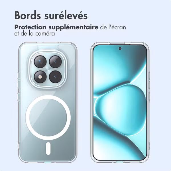 imoshion Coque arrière de protection avec MagSafe Xiaomi Redmi Note 15 Pro Plus (5G) - Transparent