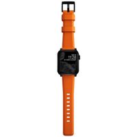 Nomad Bracelet robuste FKM Apple Watch Series 1 á 10 / SE / Ultra (2) (44/45/46/49 mm) - Noir/Orange