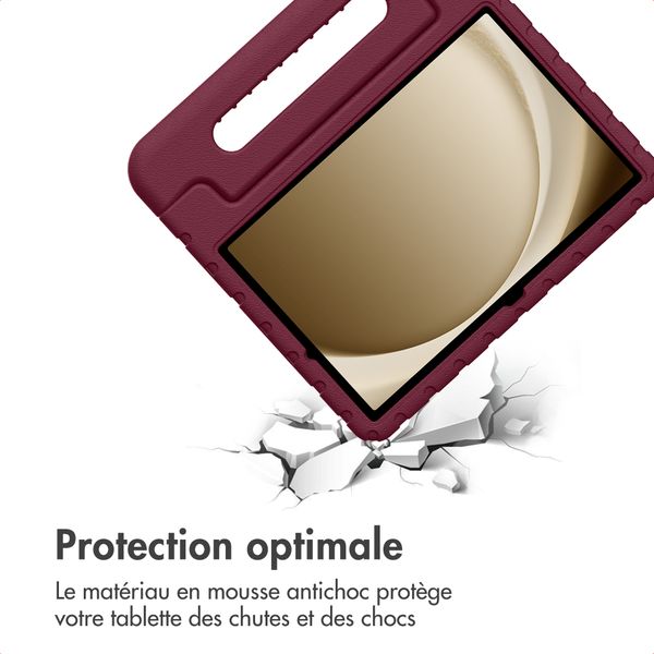 imoshion Coque kidsproof avec poignée Samsung Galaxy Tab A11 Plus / A9 Plus - Velvet Plum