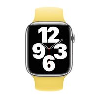 Apple Bracelet Boucle unique en Silicone Apple Watch Series 1 - 11 / SE / Ultra (44/45/46/49 mm) - Taille 8 - Lemon Zest