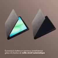 Selencia Coque tablette Riva Samsung Galaxy Tab A11 Plus - Noir