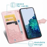 imoshion Etui de télephone Mandala Samsung Galaxy S21 - Rose Doré