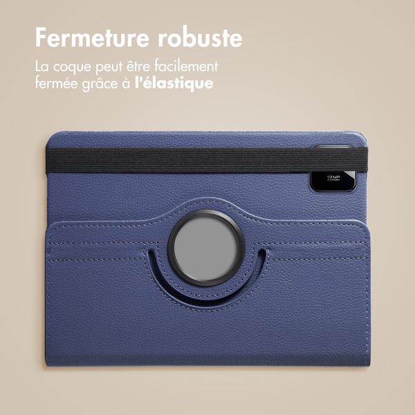 imoshion Coque tablette rotatif à 360° Xiaomi Pad 8 / 8 Pro - Bleu foncé