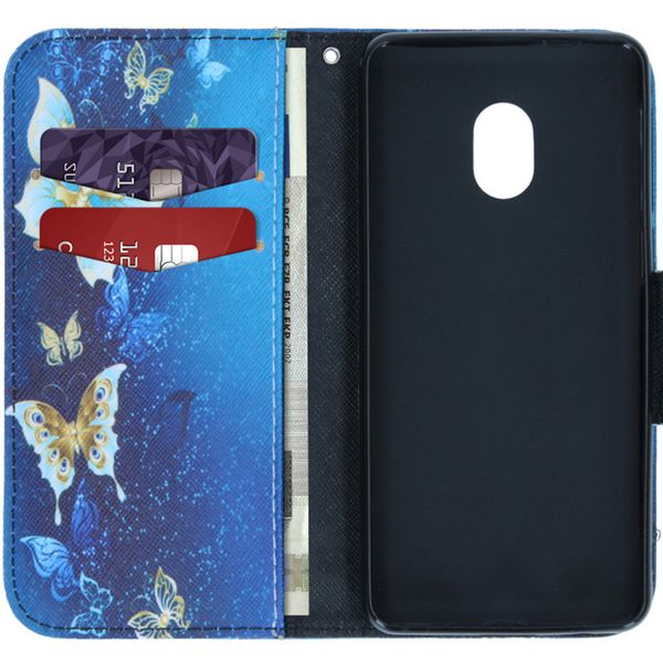 Coque silicone design Alcatel 1C (2019) - Blue Butterfly