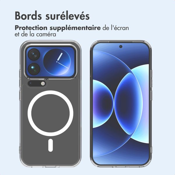 imoshion Coque arrière de protection avec MagSafe Xiaomi 17 Pro Max - Transparent