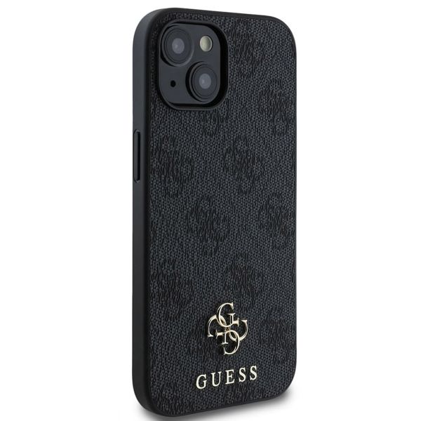 Guess Coque 4G Metal Logo MagSafe iPhone 15 - Noir