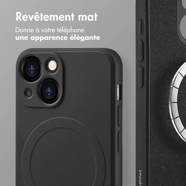 imoshion Coque Couleur avec MagSafe Apple iPhone 13 Mini - Noir