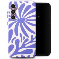 Selencia Coque arrière Vivid Tough Samsung Galaxy S23 FE - Modern Bloom Sapphire Blue