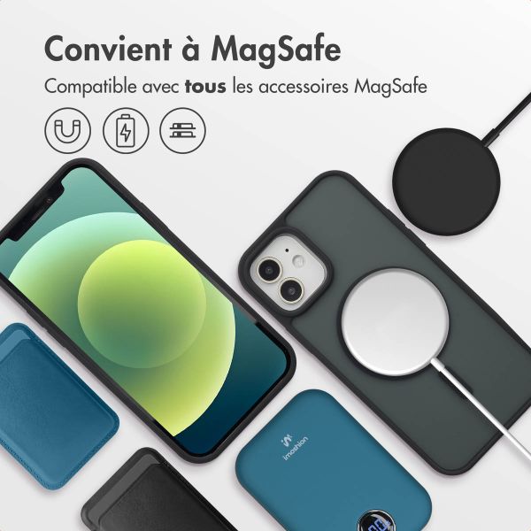 imoshion Coque Color Guard avec MagSafe iPhone 12 (Pro) - Noir