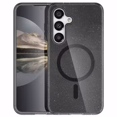 imoshion Coque Pailletée avec MagSafe Samsung Galaxy S24 - Glitter Noir