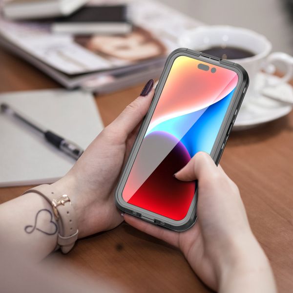 Redpepper Coque imperméable Dot Plus Apple iPhone 15 Pro Max - Noir