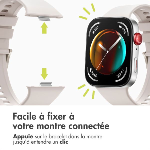 imoshion Bracelet silicone Huawei Watch Fit 4 / 4 Pro - Ivory White