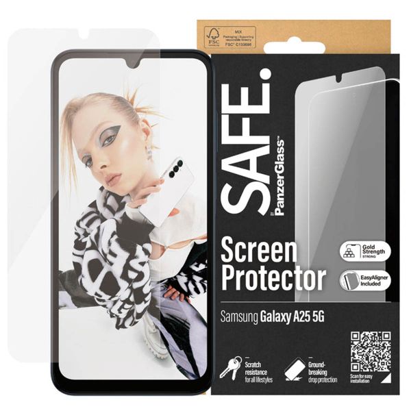 PanzerGlass Protection d'écran SAFE Ultra-Wide Fit avec applicateur Samsung Galaxy A25 (5G)