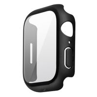 Uniq Legion Coque Apple Watch avec protection d'écran en Verre Trempé Apple Watch 7-9 - 45 mm - Midnight Black