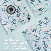 imoshion Coque tablette Design rotatif à 360° Apple iPad 11 (2025) 11 pouces A16 / iPad 10 (2022) 10.9 pouces - Flowers