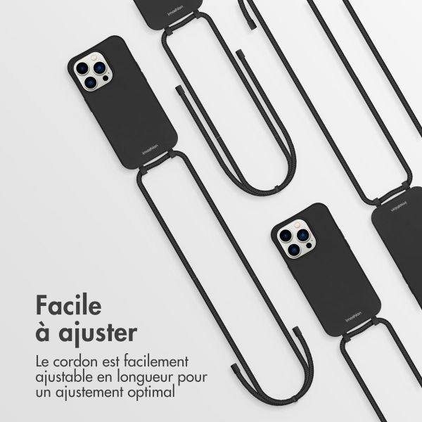 imoshion Coque de couleur avec cordon amovible Apple iPhone 14 Pro - Noir
