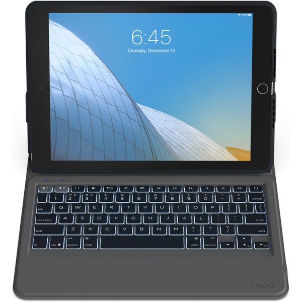 ZAGG Housse clavier Rugged Messenger iPad 9 (2021) 10.2 pouces / iPad 8 (2020) 10.2 pouces / iPad 7 (2019) 10.2 pouces 
