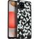 imoshion Coque Design Samsung Galaxy A42 - Fleur - Blanc / Noir