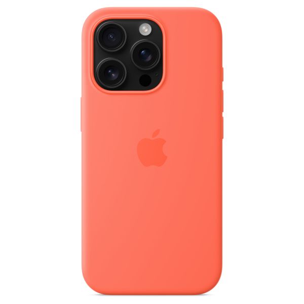 Apple Coque en silicone MagSafe Apple iPhone 16 Pro - Tangerine Orange
