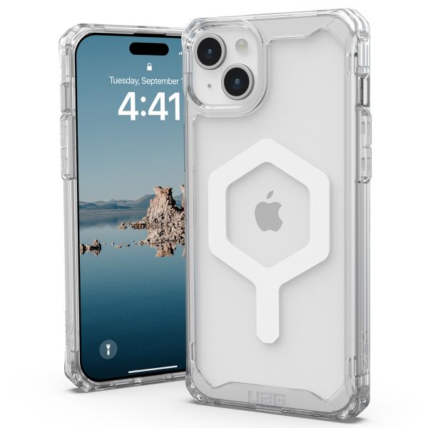 UAG Coque Plyo MagSafe iPhone 15 Plus - Ice / Blanc