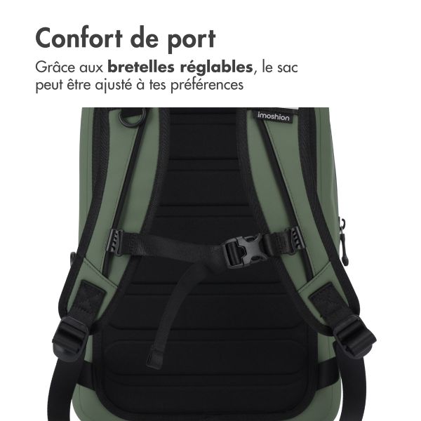 imoshion Sac à dos Hermétique et Étanche 16L - Moyen - Vert armée