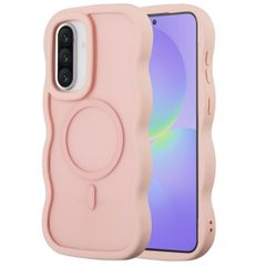 Selencia Coque arrière Wavy avec MagSafe Samsung Galaxy A36 / A56 - Soft Pink