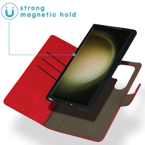 imoshion Etui de télephone luxe 2-en-1 amovible Samsung Galaxy S24 Ultra - Rouge