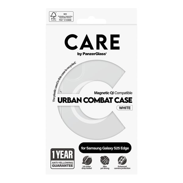 CARE by PanzerGlass Coque Urban Combat Samsung Galaxy S25 Edge - Transparent