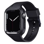 Uniq Monos 2-en-1 Bracelet Apple Watch avec Coque Hybride Apple Watch 4 á 9 / SE (44/45 mm) - Midnight Black