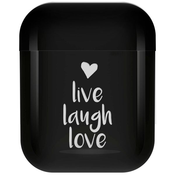 imoshion Coque Hardcover Design Apple AirPods 1 / 2 - Live Laugh Love