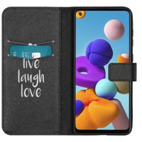 imoshion Coque silicone design Samsung Galaxy A21s - Live Laugh Love