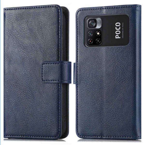 imoshion Étui de télephone portefeuille Xiaomi Poco M4 Pro 5G - Bleu foncé