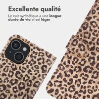imoshion Étui de télephone portefeuille Design Apple iPhone 15 - Leopard Mood