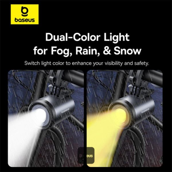 Baseus Support de Téléphone PrimeTrip avec Lampe de vélo - Magnétique - Universel - Cosmic Black