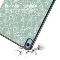 imoshion Coque tablette Design Trifold Apple iPad 11 (2025) 11 pouces A16 / iPad 10 (2022) 10.9 pouces - Botanica