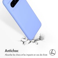 Accezz Coque Liquid Silicone Google Pixel 8 Pro - Violet