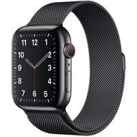 Apple Bracelet à boucle Milanais Apple Watch Series 1 t/m 9 / SE (38/40/41 mm) | Series 10 / 11 (42 mm) - Space Black