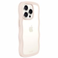 Holdit Coque Wavy Apple iPhone 14 Pro - Transparent / Light Beige