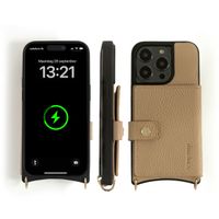 Dutchies Coque MagSafe avec porte-cartes Apple iPhone 13 Pro - Beige