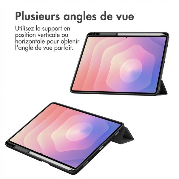 imoshion Coque tablette rigide Trifold Samsung Galaxy Tab S11 Ultra - Noir