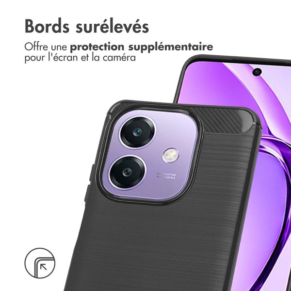 imoshion Coque Brushed Oppo A40 (4G) / Oppo A40M (4G) / Oppo A60 (5G) - Noir