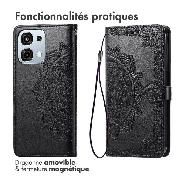 imoshion Etui de télephone Mandala Oppo A6 Pro (5G) - Noir