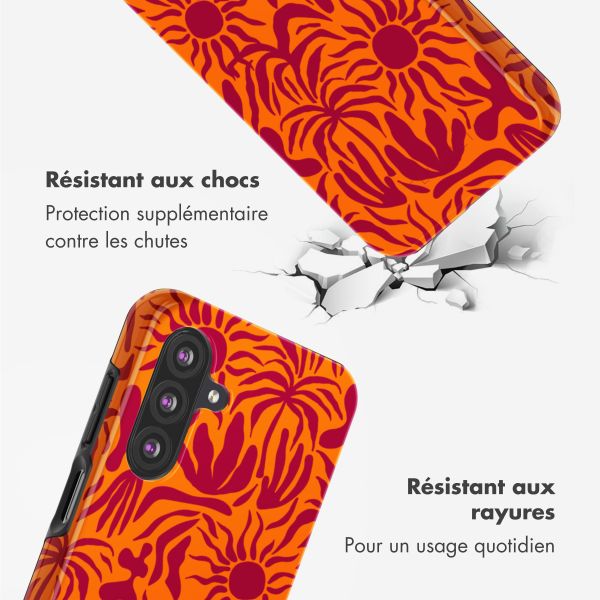 Selencia Coque arrière Vivid Samsung Galaxy A26 - Tropical Vibes Apricot