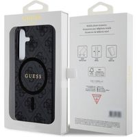 Guess Coque arrière 4G Classic Logo Magnet Samsung Galaxy S24 Plus - Noir