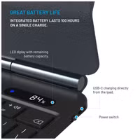 Fixed Typee Coque clavier QWERTY iPad Pro 11 (2025) M5 / (2024) M4 - Noir