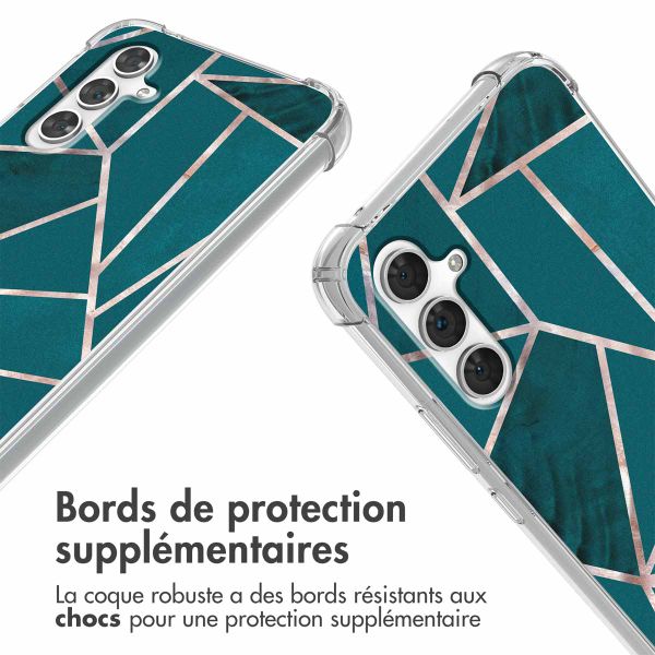 imoshion Coque Design avec cordon Samsung Galaxy A54 (5G) - Petrol Green Graphic